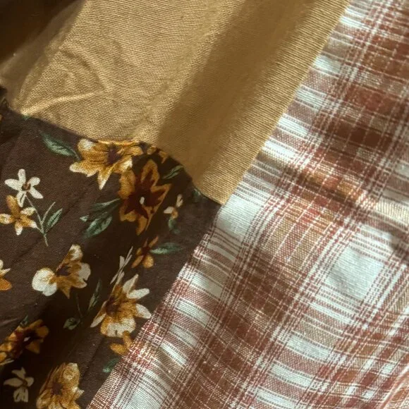 easel patchwork mini dress ~ L ~ NWT - Picture 2 of 4